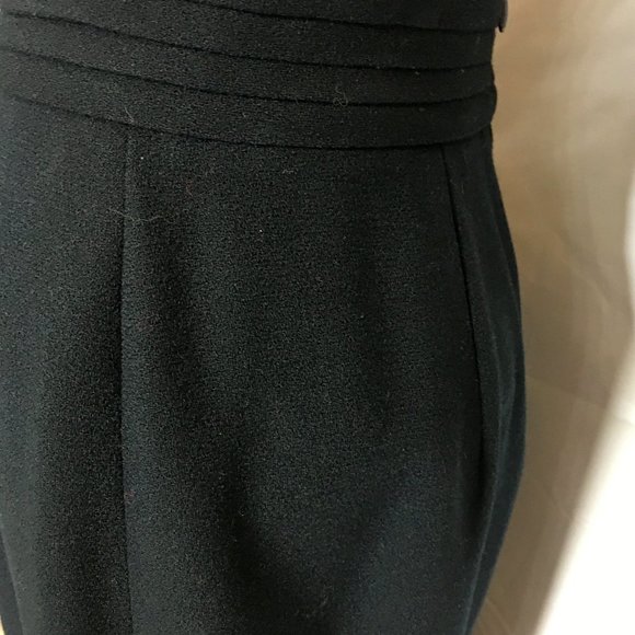 Enrico Fratelli Pencil Wool Midi Pencil Skirt Black Size 4 - Picture 2 of 9